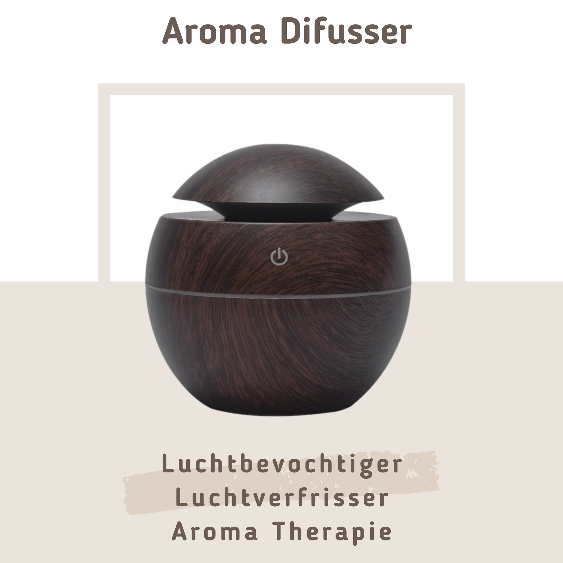 MOLOO-Aroma-Difusser-Bruin-Luchtbevochtiger-luchtverfrisser-Aroma-therapie-LED-USB
