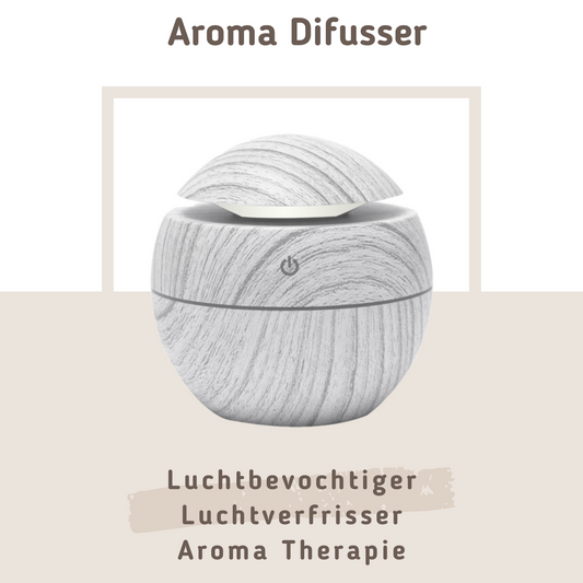     MOLOO-Aroma-Difusser-Grijs-Luchtbevochtiger-luchtverfrisser-Aroma-therapie-LED-USB