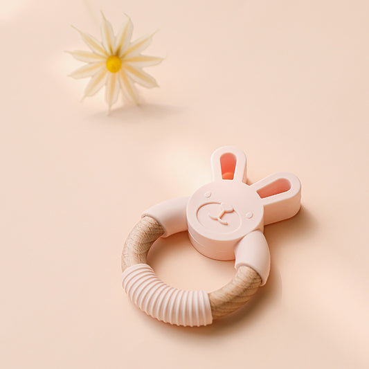 MOLOO-Baby-Bijtring-Rose-Verzachtend-Bijtspeelgoed-Siliconen-Bijtring-Veilig-Tandjes