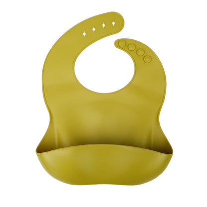 MOLOO-Baby-Slab-Siliconen-Slabber-Met-Opvangbakje-Licht-Groen