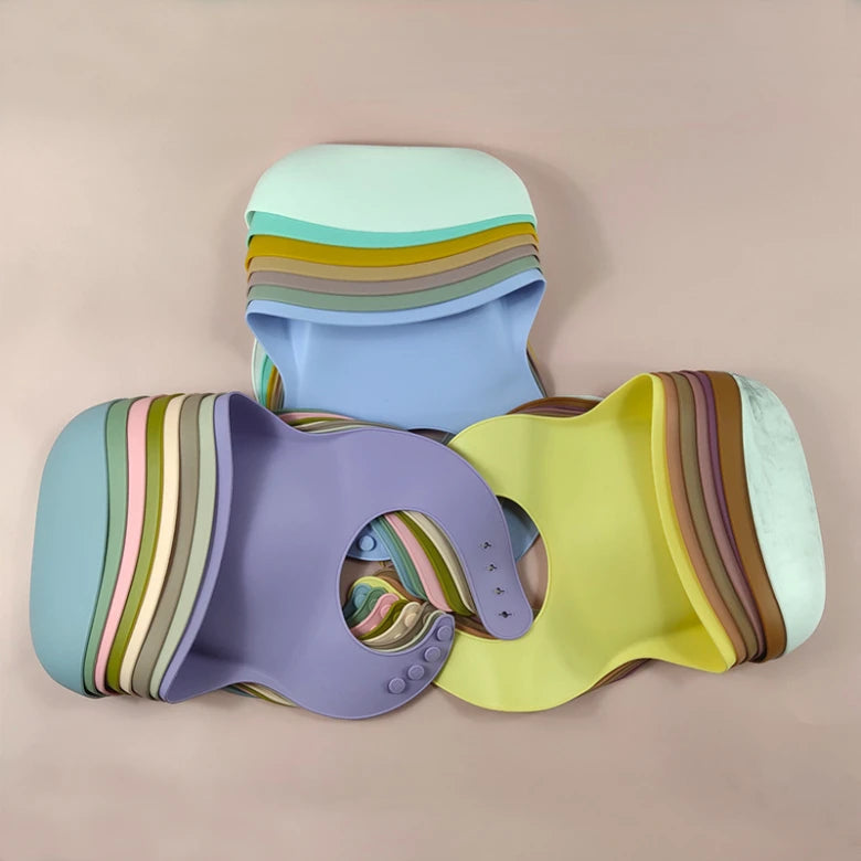 MOLOO-Baby-Slab-Siliconen-Slabber-Met-Opvangbakje-Roze