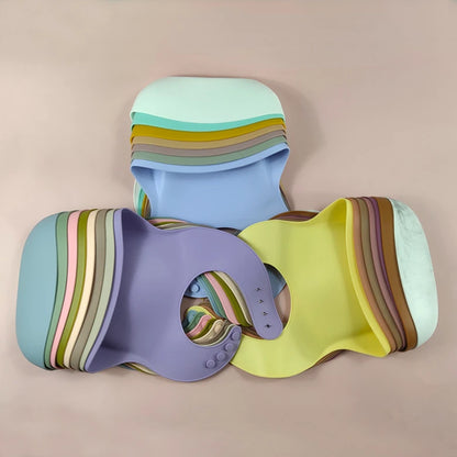 MOLOO-Baby-Slab-Siliconen-Slabber-Met-Opvangbakje-Roze
