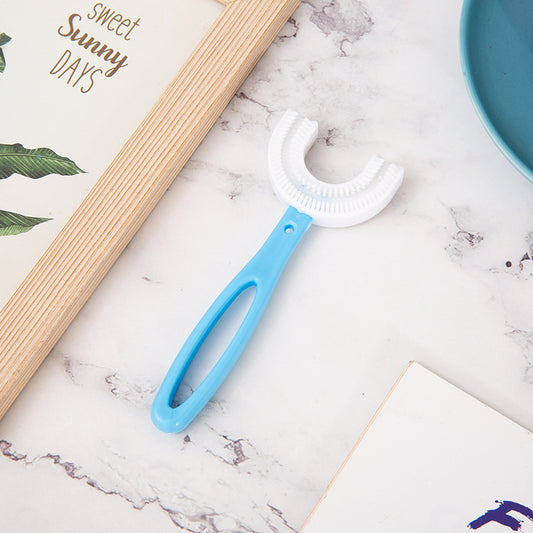 MOLOO-Baby-Tandenborstel-Blauw-Groot-Tandjes-Handtandenborstel