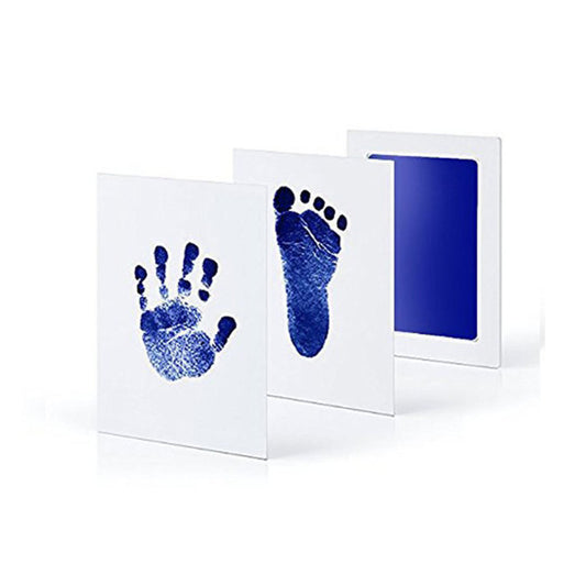 MOLOO-Baby-handafdruk-en-voetafdruk-Fotolijstje-Blauw-Kraamcadeau