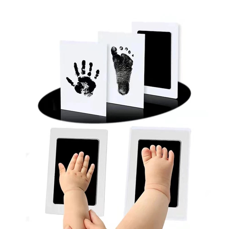 MOLOO-Baby-handafdruk-en-voetafdruk-Fotolijstje-Zwart-Kraamcadeau