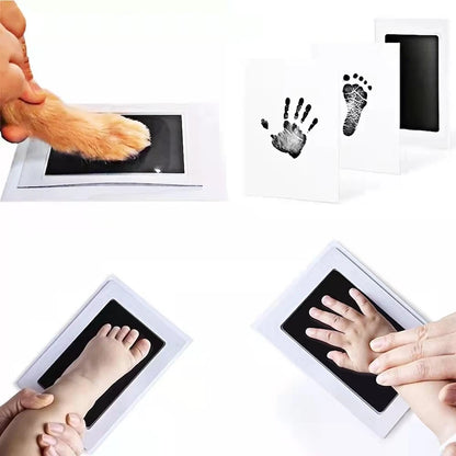 MOLOO-Baby-handafdruk-en-voetafdruk-Fotolijstje-Zwart-Kraamcadeau