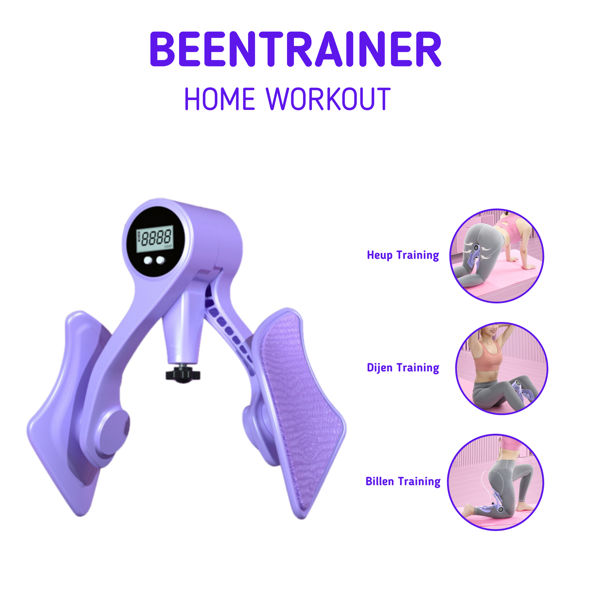    MOLOO-Beentrainer-Paars-Bekkenbodemtrainer-Heuptrainer-Butt-Leg-Press-Home-Workout