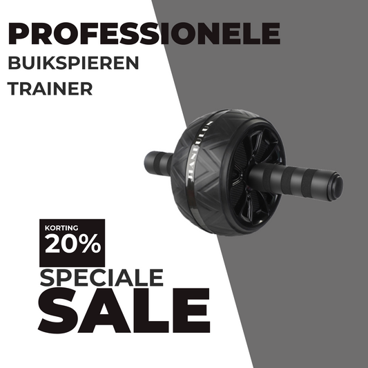 MOLOO-Buikspierwiel-Zwart-Professioneel-Buikspieren-Trainer-Ab-Roller-Fitness