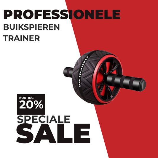 MOLOO-Buikspierwiel-Zwart-Rood-Professioneel-Buikspieren-Trainer-Ab-Roller