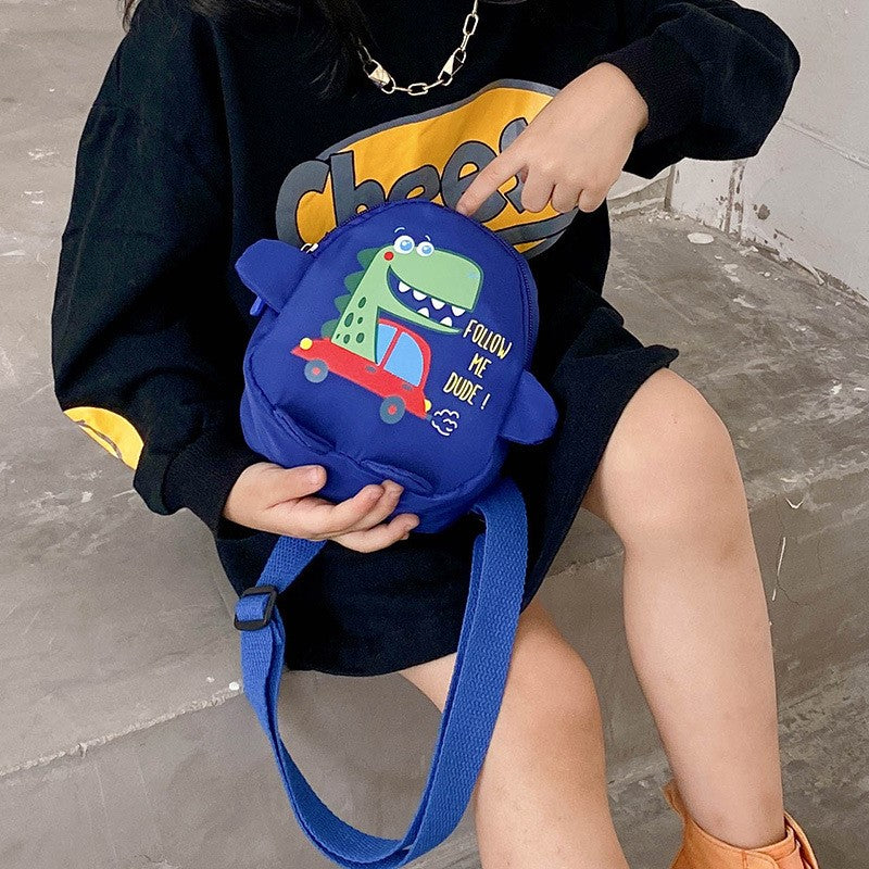 MOLOO-Dinosaurus-Kinder-Rugzak-Blauw-Rugtas-Kleutertas-Schooltas