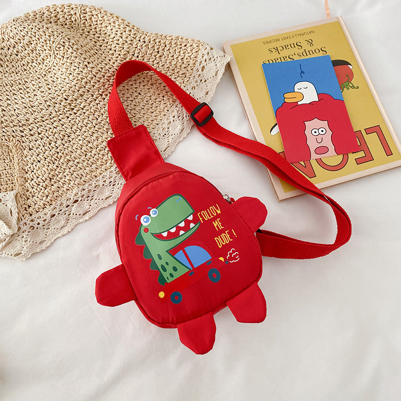     MOLOO-Dinosaurus-Kinder-Rugzak-Rood-Rugtas-Kleutertas-Schooltas