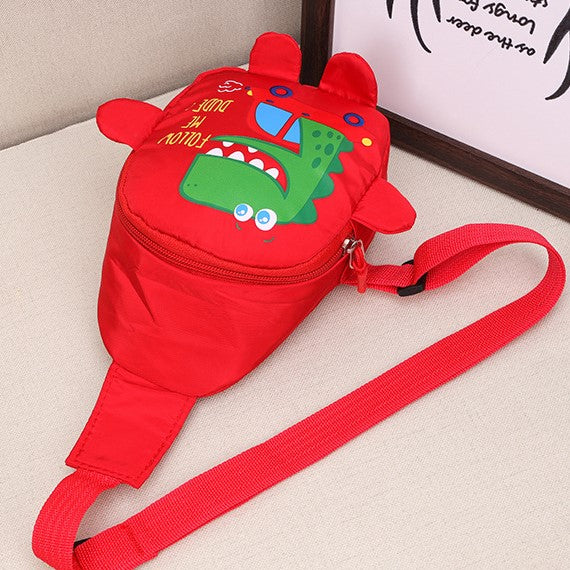     MOLOO-Dinosaurus-Kinder-Rugzak-Rood-Rugtas-Kleutertas-Schooltas