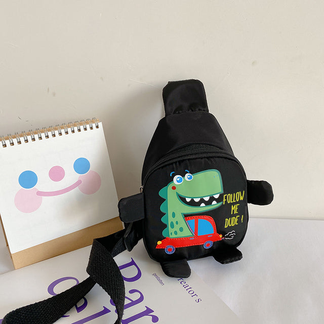 MOLOO-Dinosaurus-Kinder-Rugzak-Zwart-Rugtas-Kleutertas-Schooltas