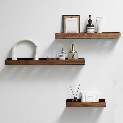 MOLOO-Doucherek-Hout-Zonder-Boren-20cm-Zwart-Doucherekje-Wand