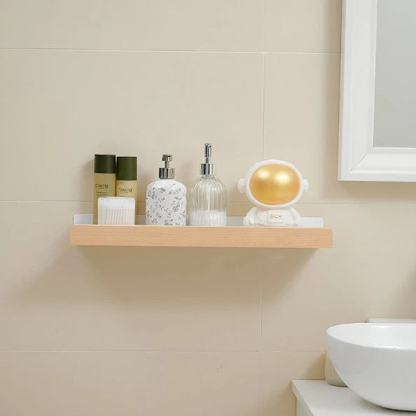 MOLOO-Doucherek-Hout-Zonder-Boren-40cm-Wit-Doucherekje-Wand