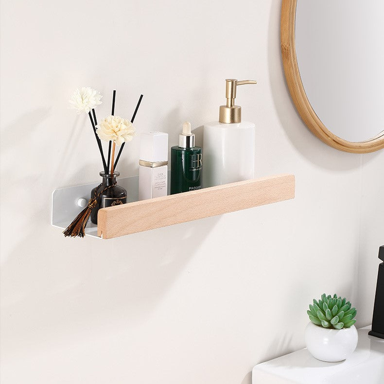 MOLOO-Doucherek-Hout-Zonder-Boren-40cm-Wit-Doucherekje-Wand