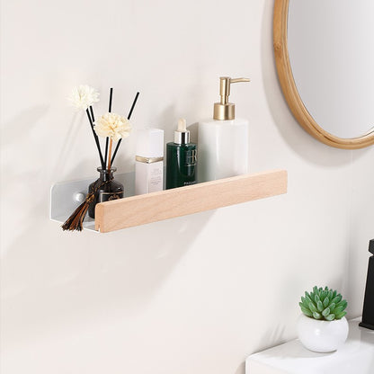 MOLOO-Doucherek-Hout-Zonder-Boren-40cm-Wit-Doucherekje-Wand