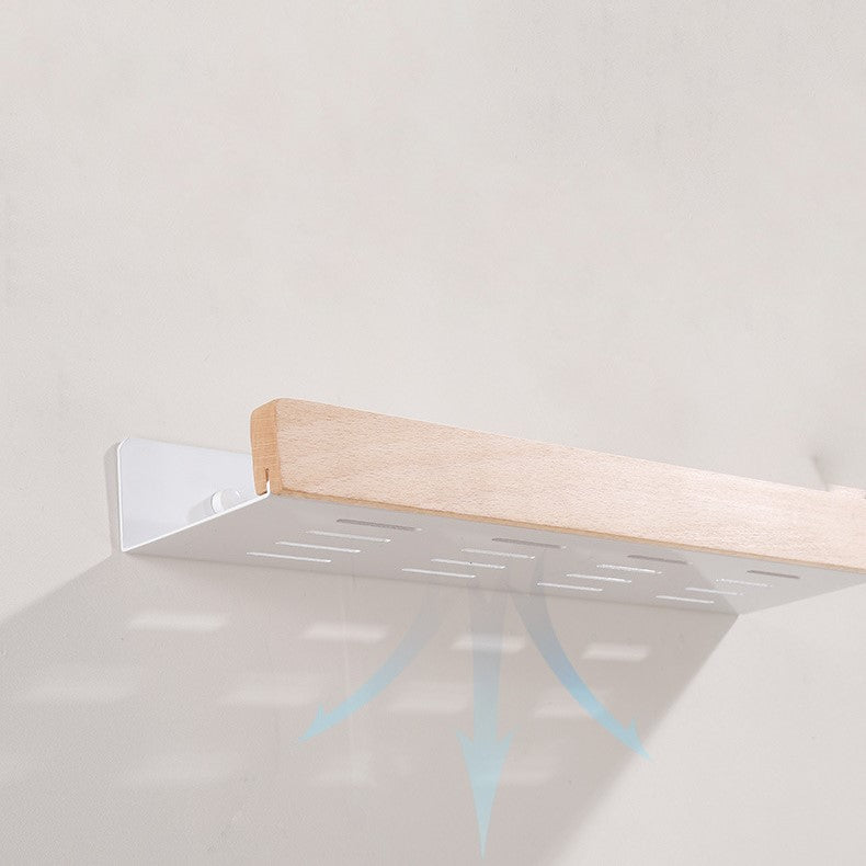 MOLOO-Doucherek-Hout-Zonder-Boren-40cm-Wit-Doucherekje-Wand