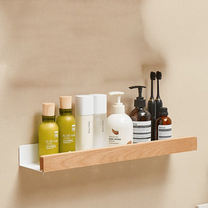 MOLOO-Doucherek-Hout-Zonder-Boren-40cm-Wit-Doucherekje-Wand