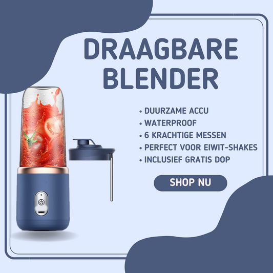 MOLOO-Draagbare-Blender-Blauw-Draadloos-Oplaadbare-Blender-400ml-Fruitmixer