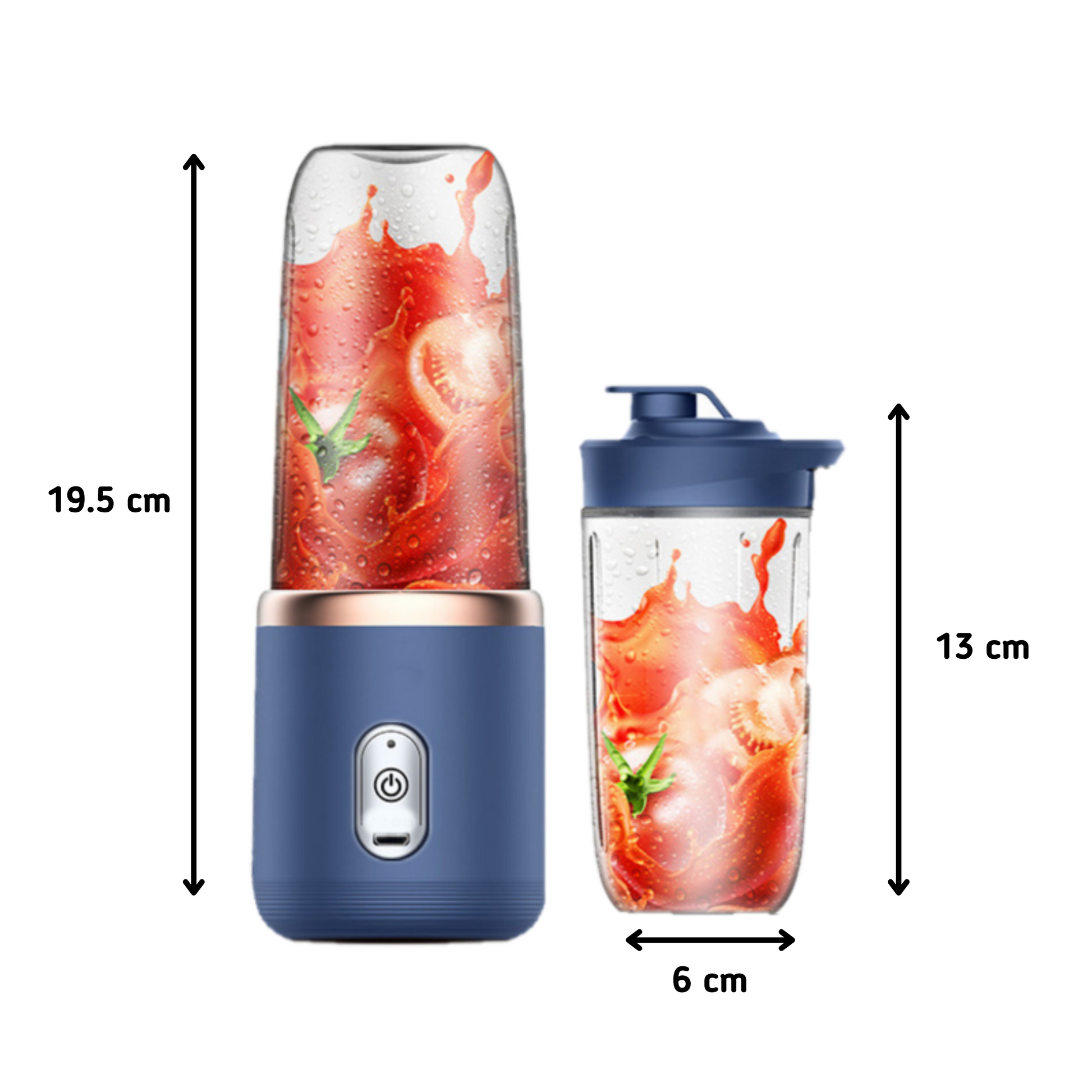 MOLOO-Draagbare-Blender-Blauw-Met-Beker-Draadloos-Oplaadbare-Blender