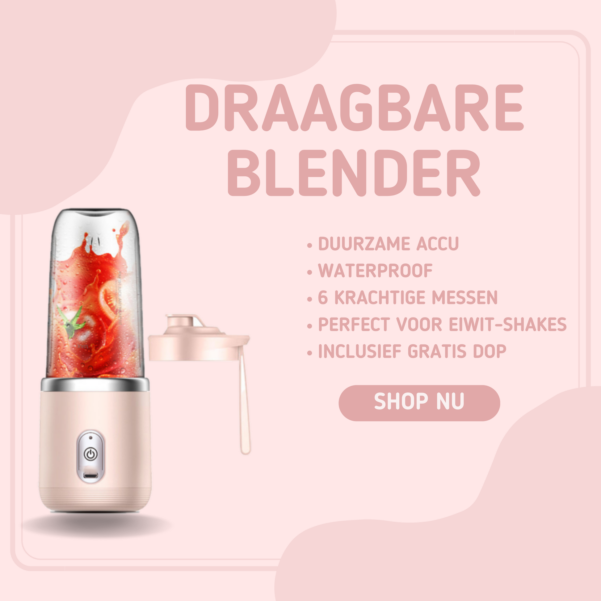 MOLOO-Draagbare-Blender-Roze-Draadloos-Oplaadbare-Blender-400ml