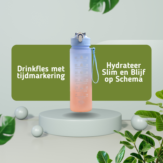     MOLOO-Drinkfles-Oranje-Waterfles-1-Liter-Bidon-Waterflesje-Drinkflesje