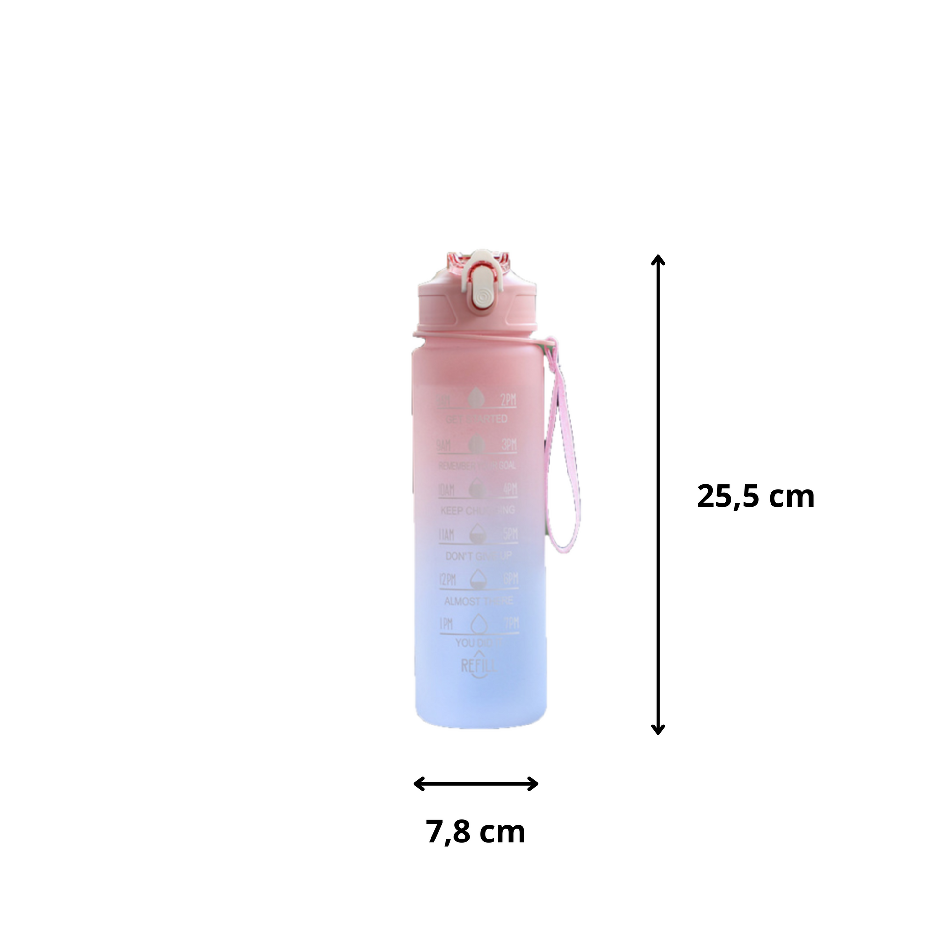     MOLOO-Drinkfles-Roze-Waterfles-1-Liter-Bidon-Waterflesje-Drinkflesje
