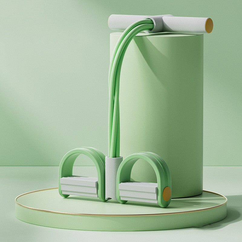 MOLOO-Elastische-Buikspiertrainers-Groen-Grijs-Yoga-Band-Ab-Trainer