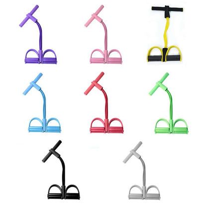 MOLOO-Elastische-Buikspiertrainers-Groen-Grijs-Yoga-Band-Ab-Trainer