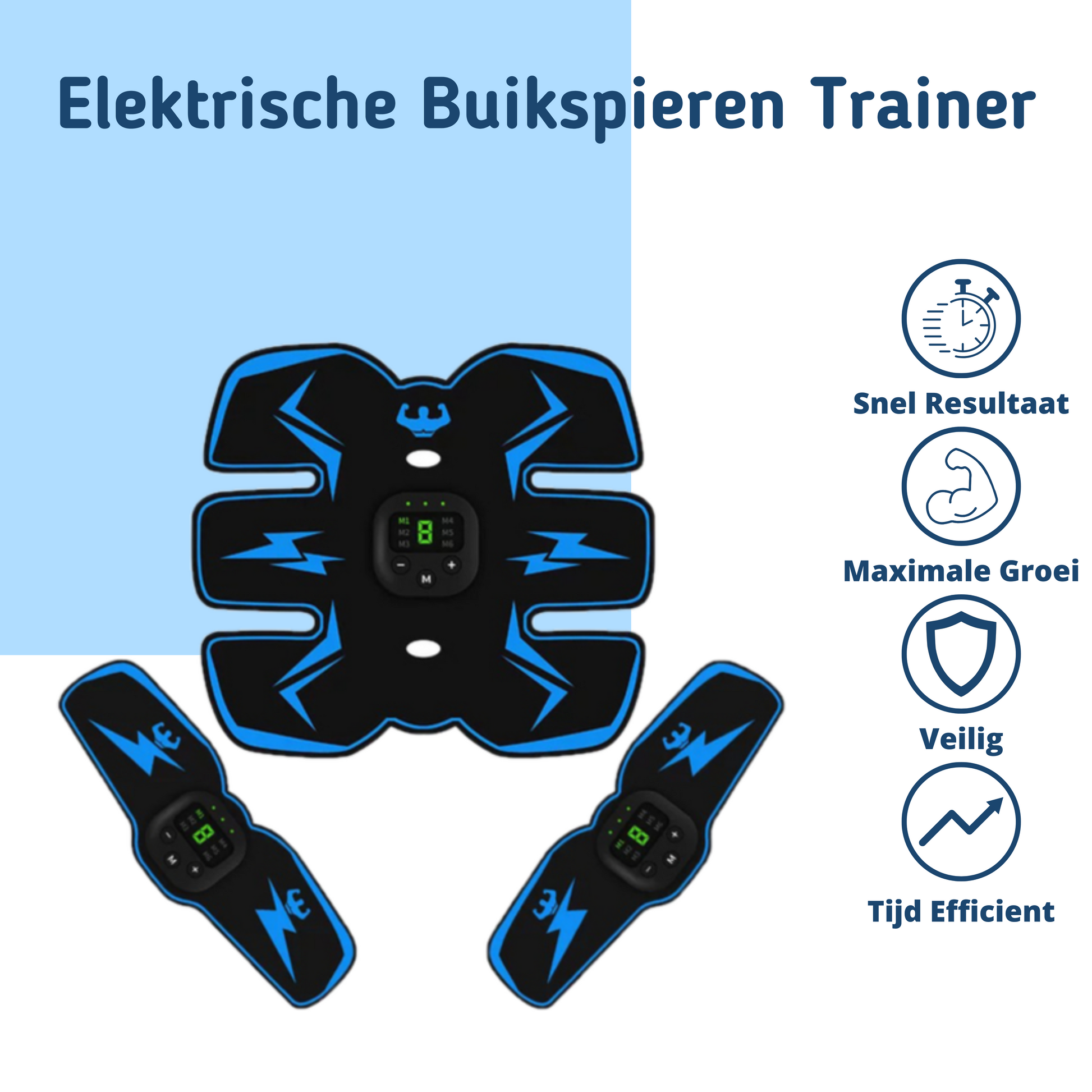 MOLOO-Elektrische-Buikspieren-Trainer-Set-Blauw-Sixpack-Buiktrainer