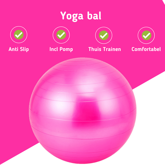 MOLOO-Fitness-Bal-Met-Gratis-Pomp-Roze-Pilates-Bal-Yoga-Bal-Zwangerschapsbal
