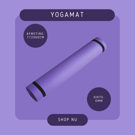 MOLOO-Fitnessmat-Paars-Yogamat-Gym-Workout-Sportmat-Fitness-Mat-172x60cm