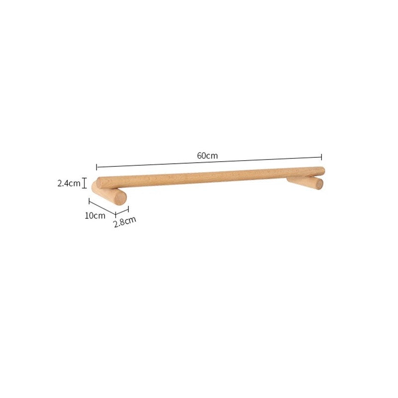 MOLOO-Handdoekrek-Hout-Handdoekhouder-Handdoekstang-60cm-Badkamer-Handdoekenrek