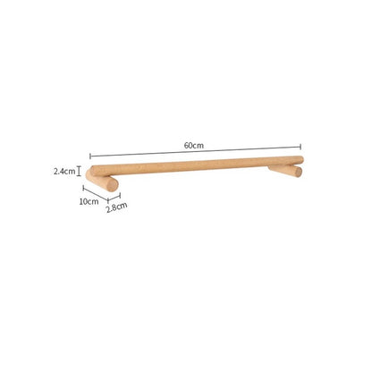 MOLOO-Handdoekrek-Hout-Handdoekhouder-Handdoekstang-60cm-Badkamer-Handdoekenrek