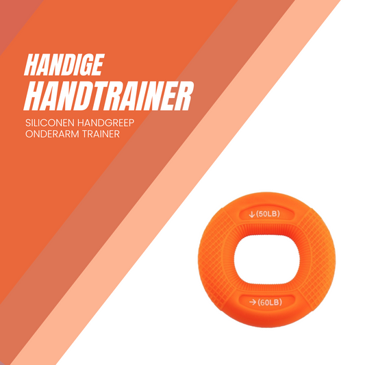 MOLOO-Handtrainer-Handgreep-Oranje-Onderarm-Trainer-Siliconen-Ring-Spiertraining