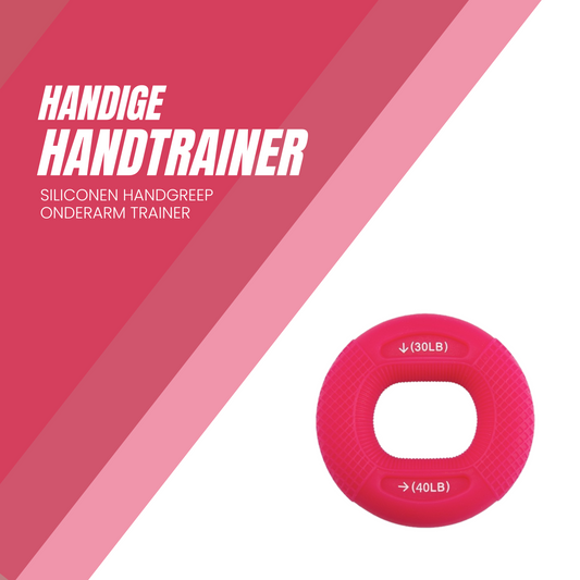 MOLOO-Handtrainer-Handgreep-Roze-Onderarm-Trainer-Siliconen-Ring-Spiertraining
