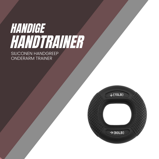 MOLOO-Handtrainer-Handgreep-Zwart-Onderarm-Trainer-Siliconen-Ring-Spiertraining