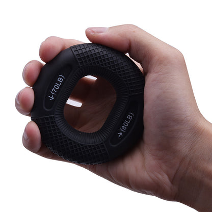 MOLOO-Handtrainer-Handgreep-Zwart-Onderarm-Trainer-Siliconen-Ring-Spiertraining
