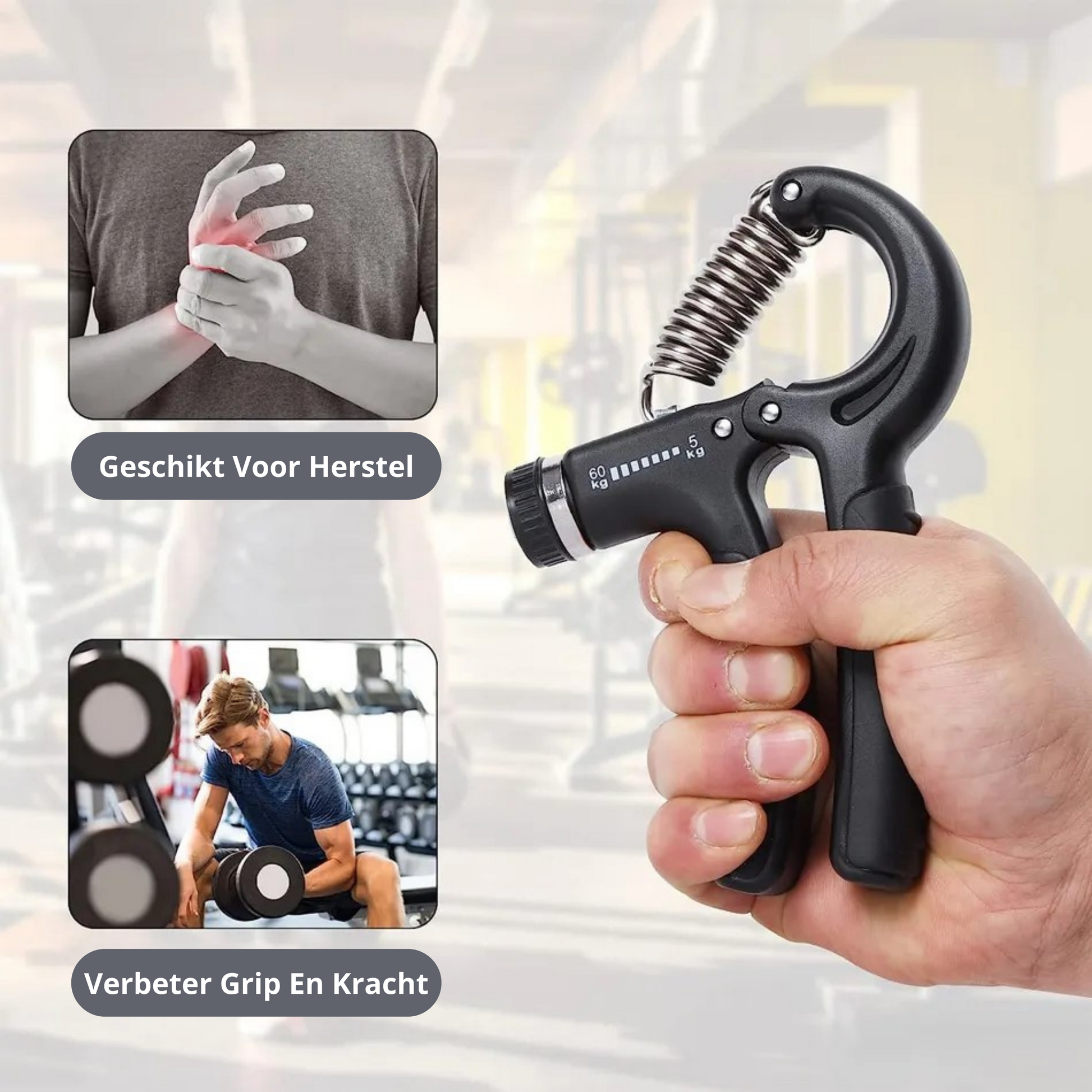 MOLOO-Handtrainer-Oranje-Handknijper-Armtrainer-Grip-Trainer-Fitness-Handgrip