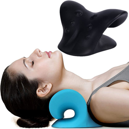     MOLOO-Nekstretcher-Zwart-Massagekussen-Nekmassage-Kussen-Nekpijn-en-Rugklacht