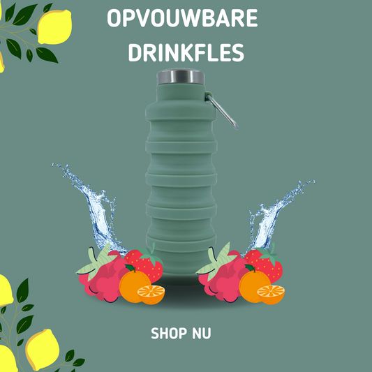 MOLOO-Opvouwbare-Drinkfles-Donker-Groen-500-ML-Sportfles-Cadeau
