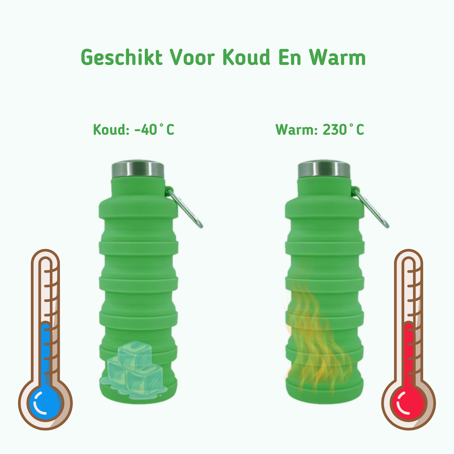MOLOO-Opvouwbare-Drinkfles-Groen-Waterfles-500-ML-Sportfles-Bidon