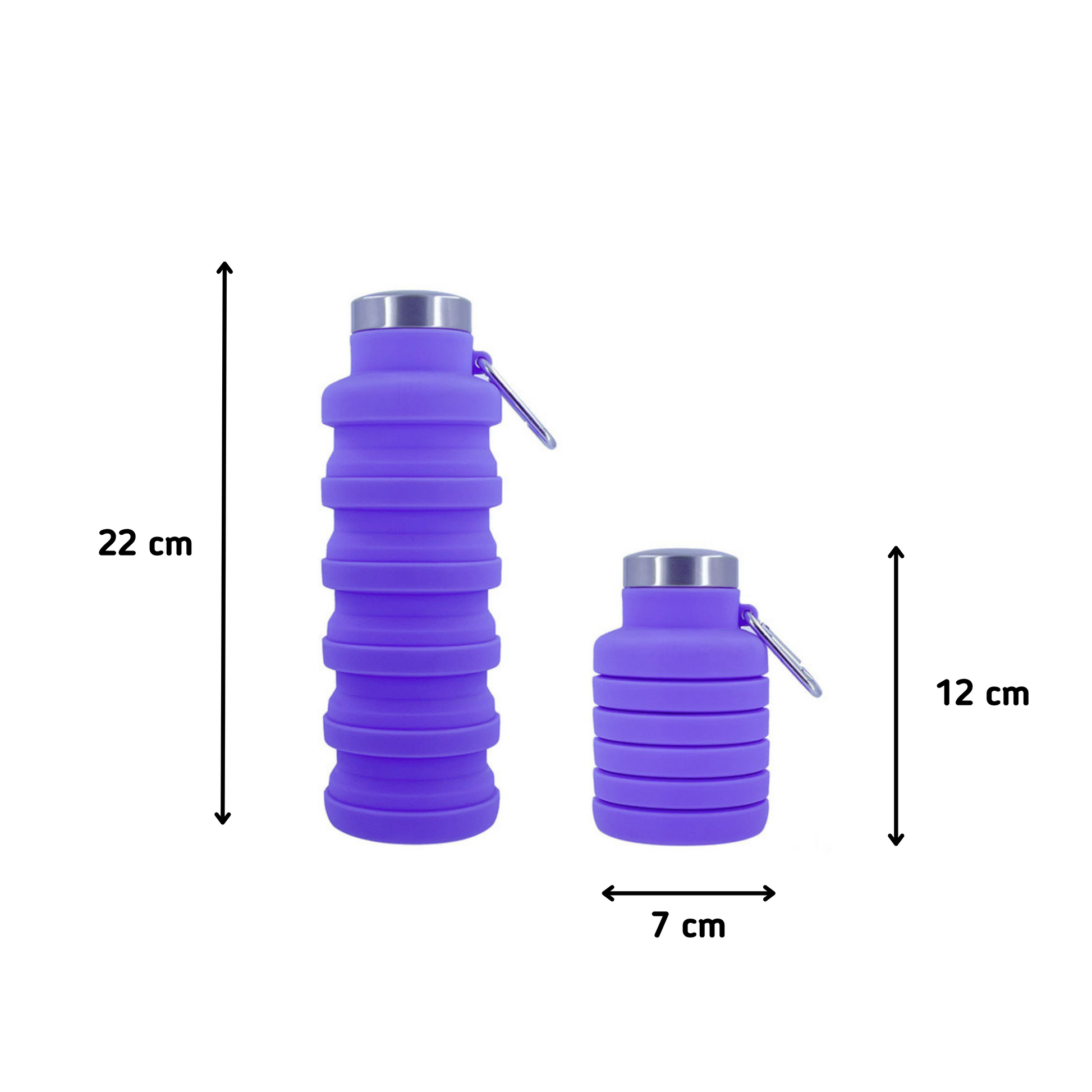 MOLOO-Opvouwbare-Drinkfles-Paars-Waterfles-500-ML-Sportfles-Bidon