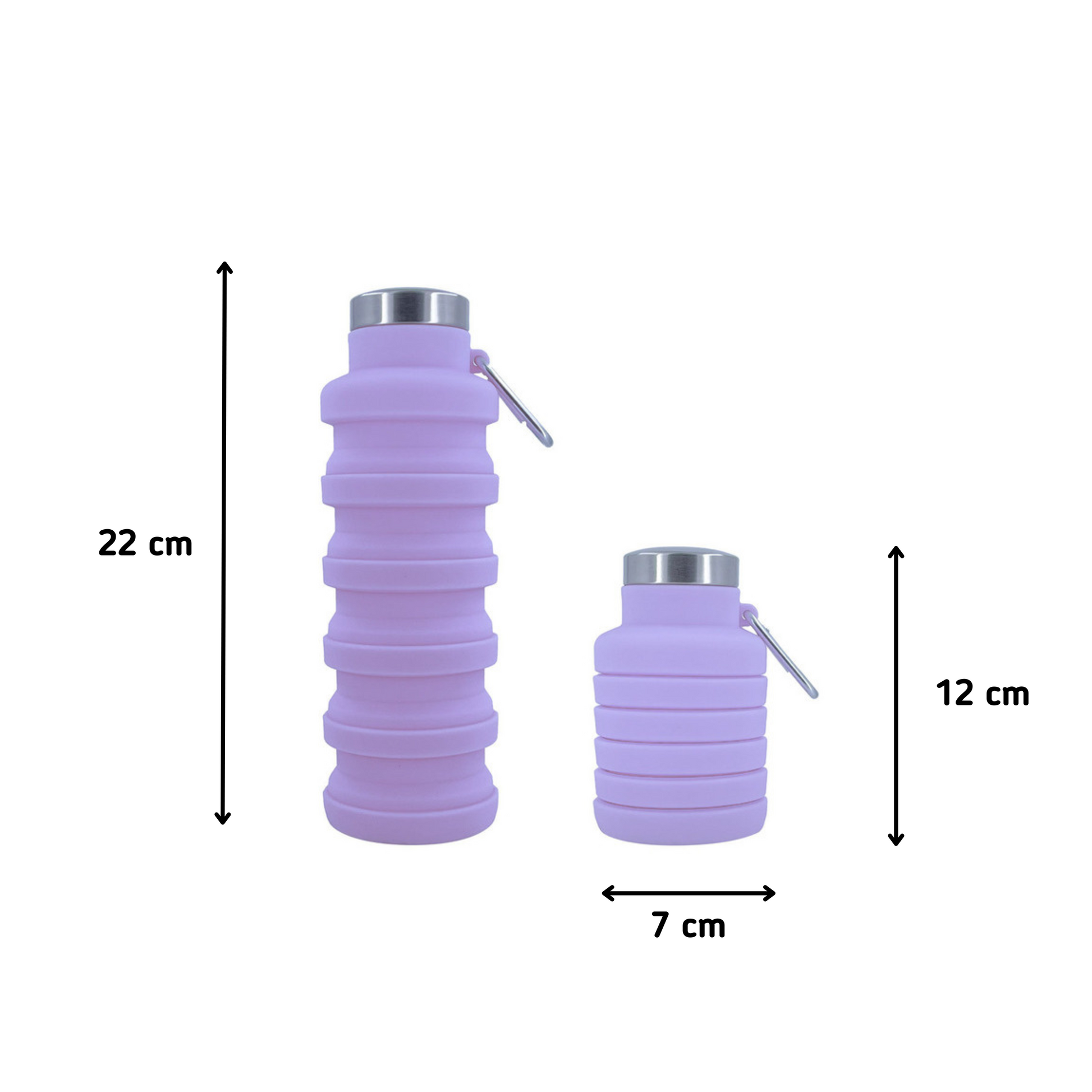MOLOO-Opvouwbare-Drinkfles-Paars-Waterfles-500-ML-Sportfles-Bidon