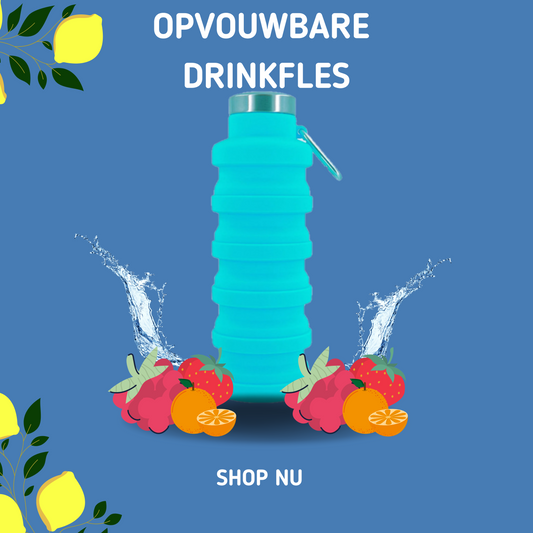 MOLOO-Opvouwbare-Drinkfles-Turquois-Waterfles-500-ML-Sportfles-Bidon