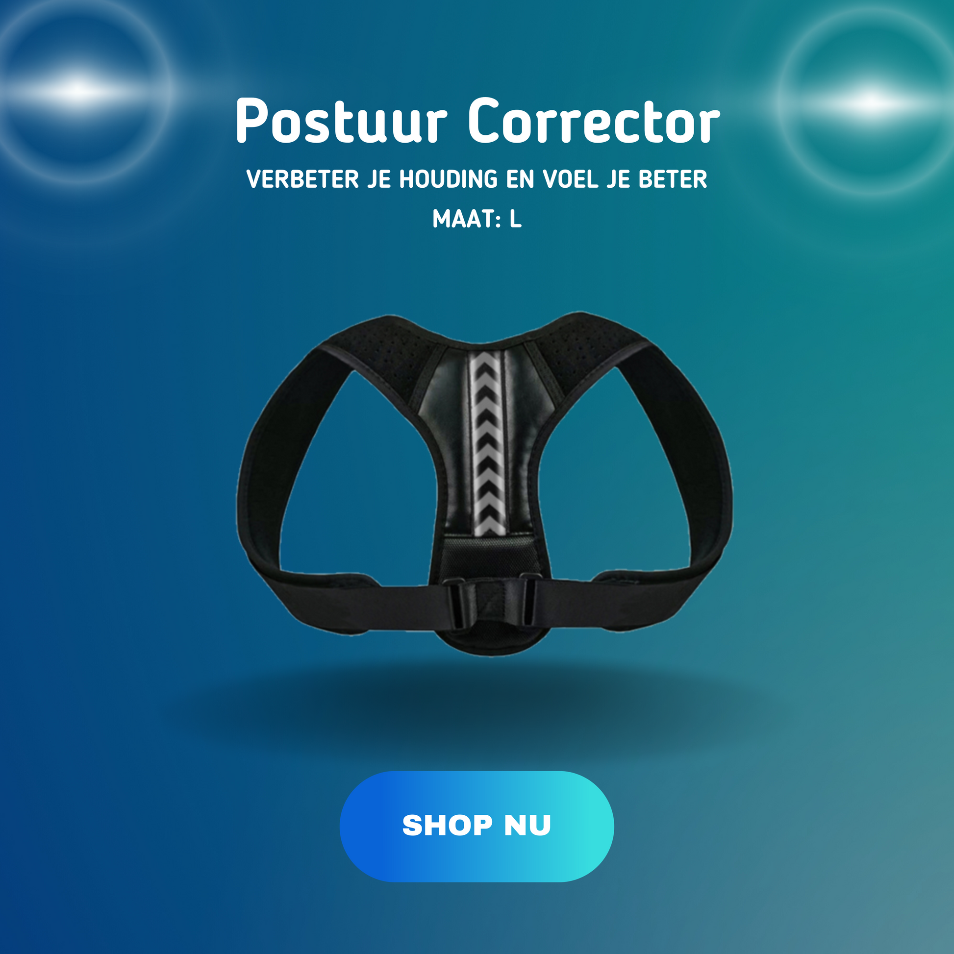     MOLOO-Postuur-Corrector-Grijs-L-Houding-Correctie-Medische-Houding-Corrector