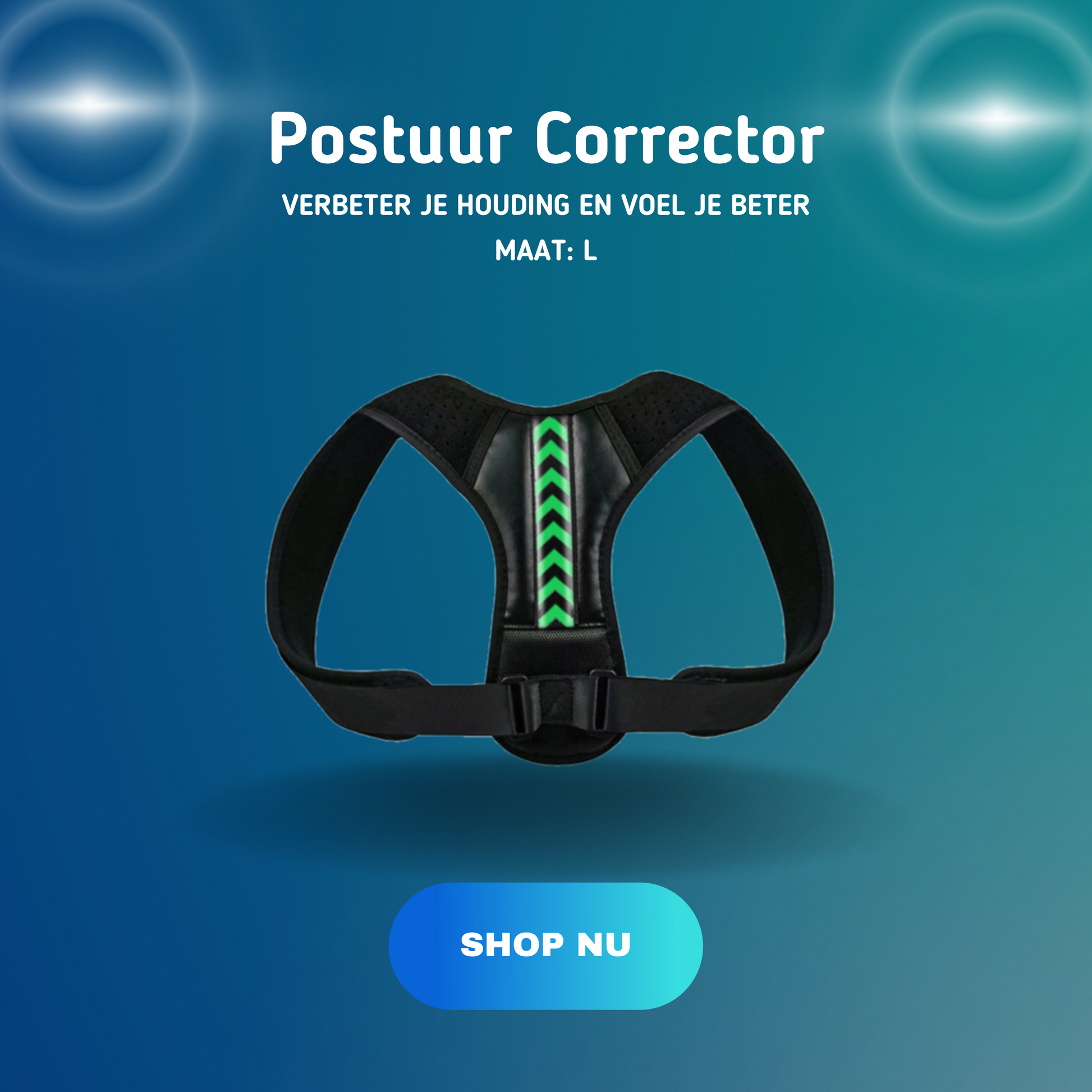 MOLOO-Postuur-Corrector-Groen-L-Houding-Correctie-Medische-Houding-Corrector