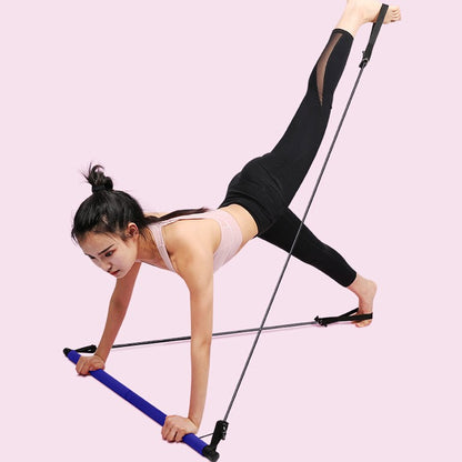 MOLOO-Resistance-Bar-Blauw-Fitness-Elastiek-Pilates-Bar-Thuis-Sporten-Full-Body