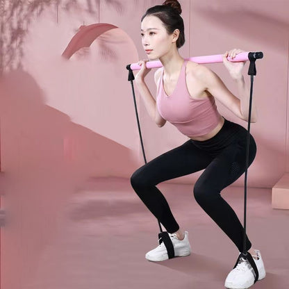 MOLOO-Resistance-Bar-Roze-Fitness-Elastiek-Pilates-Bar-Thuis-Sporten-Full-Body